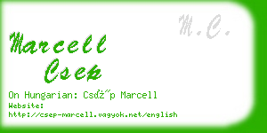 marcell csep business card